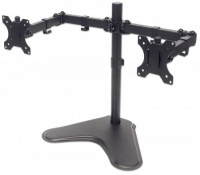 Soporte para dos monitores MANHATTAN  Movimiento con brazos de doble articulaci&oacute;n