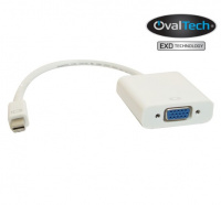 Adaptador Mini DisplayPort  a VGA  OVALTECH OVMDP-VGA