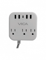 Centro Multicontactos VICA SUP USB 7P